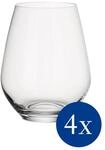 Glas VILLEROY & BOCH "Wassergl&auml;ser Ovid 420 ml 4er Set transparent", bunt