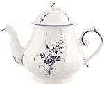Teekanne VILLEROY & BOCH "Teekanne Vieux Luxembourg 1,1 Liter wei&szlig;-blau", bunt