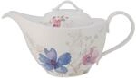 Teekanne VILLEROY & BOCH "Teekanne Mariefleur Gris Basic 1200 ml bunt", bunt, Kannen,