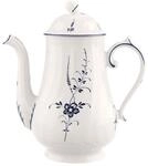 Teekanne VILLEROY & BOCH "Kaffeekanne Vieux Luxembourg 1,3 l wei&szlig;-blau", bunt