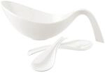 Schale VILLEROY & BOCH "Salat-Set Flow 3er Set wei&szlig;", wei&szlig;, Sch&uuml;sseln, Schale