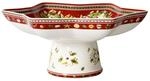 Schale VILLEROY & BOCH "Sternenschale auf Fu&szlig; Winter Bakery Delight 450 ml bunt",