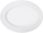 Servierplatte VILLEROY & BOCH "Platte Cellini 40 x 30 cm wei&szlig;", wei&szlig;, Porzellan,
