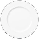 Servierplatte VILLEROY & BOCH "Servierplatte Anmut Platinum No. 1 &oslash; 33,6 cm wei&szlig;",