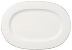 Servierplatte VILLEROY & BOCH "Servierplatte Anmut Platinum No.1 41 x 29 cm wei&szlig;",