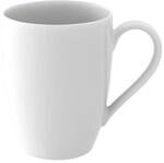 Becher VILLEROY & BOCH "Henkelbecher Anmut 300 ml wei&szlig;", wei&szlig;, Porzellan,