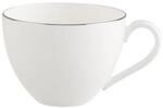 Tasse VILLEROY & BOCH "Kaffeetasse Anmut Platinum No.1 150 ml wei&szlig;", wei&szlig;,