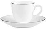 Tasse VILLEROY & BOCH "Mokka-/Espressoobertasse mit Untertasse Anmut Platinum No.1 60