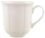Becher VILLEROY & BOCH "Henkelbecher Manoir 300 ml wei&szlig;", wei&szlig;, B:8,8cm H:9cm