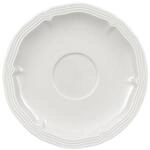 Untertasse VILLEROY & BOCH "Espressountertasse Manoir &oslash; 12,2 cm wei&szlig;", wei&szlig;,
