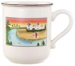 Becher VILLEROY & BOCH "Kaffeebecher Schloss Design Naif 300 ml bunt", bunt,