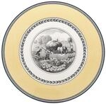 Pizzateller VILLEROY & BOCH "Platzteller Audun Ferme &oslash; 30 cm bunt", bunt,