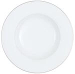 Suppenteller VILLEROY & BOCH "Suppenteller Anmut Platinum No.1 &oslash; 24,8 cm wei&szlig;",
