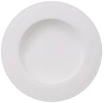 Suppenteller VILLEROY & BOCH "Suppenteller White Pearl &oslash; 24,8 cm wei&szlig;", wei&szlig;,