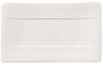 Speiseteller VILLEROY & BOCH "Sushi-Teller Modern Grace 24 x 14 cm wei&szlig;", wei&szlig;,