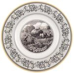 Speiseteller VILLEROY & BOCH "Speiseteller Audun Ferme &oslash; 27,1 cm wei&szlig;-grau-gelb",