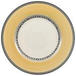 Speiseteller VILLEROY & BOCH "Speiseteller Audun Fleur &oslash; 27,1 cm wei&szlig;-grau-gelb",