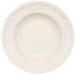 Suppenteller VILLEROY & BOCH "Suppenteller Manoir &oslash; 22,8 cm wei&szlig;", wei&szlig;,