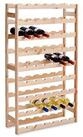 Flaschenregal ZELLER PRESENT, beige (natur), B:62cm H:120cm T:25cm, Massivholz,