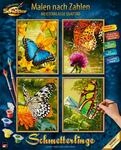 Malen nach Zahlen SCHIPPER "Meisterklasse Quattro - Schmetterling", bunt,