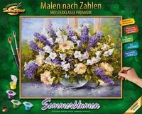 Malen nach Zahlen SCHIPPER "Meisterklasse Premium - Sommerblumen", bunt, Malvorlagen,