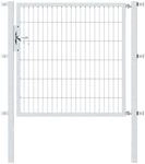 Zauneinzelt&uuml;r ALBERTS "Flexo", silber (silberfarben), B:125cm H:120cm, Stahl, Tore,