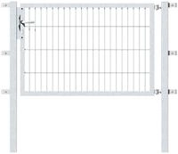 Zauneinzelt&uuml;r ALBERTS "Flexo", silber (silberfarben), B:125cm H:80cm, Stahl, Tore,