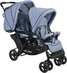 Geschwisterwagen CHIC4BABY "Duo", Kinder, blau (hellblau), Kinderwagen
