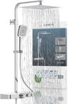 Brausegarnitur SCH&Uuml;TTE "OCEAN", wei&szlig; (wei&szlig;, chromfarben), H:120cm, Stahl,