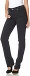 Stretch-Jeans MAC "Melanie", Damen, Gr. 34, L&auml;nge 30, schwarz (schwarz, schwarz),