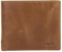 Geldb&ouml;rse BUGATTI "VOLO", Herren, braun (cognac), Leder, gl&auml;nzend, Kleinlederwaren