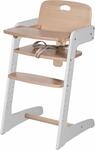 Hochstuhl ROBA "Treppenhochstuhl, Kid Up, natur/wei&szlig;", Kinder, Gr. B/H/T: 45cm x