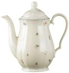 Teekanne SELTMANN WEIDEN "Kaffeekanne Marieluise Elfenbein Streublume 1,30 l bunt",