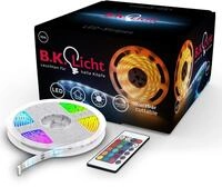 B.K.LICHT LED-Streifen "Lucilla", wei&szlig;, Dioden 300, Kabell&auml;nge 1,5 x Gesamtl&auml;nge