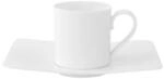 Tasse VILLEROY & BOCH "Espressotasse mit Untertasse Modern Grace 60 ml wei&szlig;", wei&szlig;,
