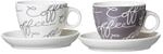 Tasse RITZENHOFF & BREKER "Cappuccino Becher Cornello 4er Set bunt", bunt, B:2cm