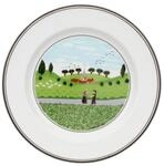 Brotteller VILLEROY & BOCH "Brotteller Begegnung Design Naif &oslash; 17 cm bunt", bunt,