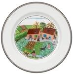 Brotteller VILLEROY & BOCH "Brotteller Bauernhof Design Naif &oslash; 17 cm bunt", bunt,