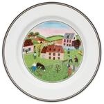 Brotteller VILLEROY & BOCH "Brotteller M&uuml;hle Design Naif &oslash; 17 cm bunt", bunt,