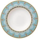 Suppenteller VILLEROY & BOCH "Suppenteller Samarkand Aquamarin &oslash; 24,8 cm bunt",