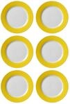 Fr&uuml;hst&uuml;cksteller RITZENHOFF & BREKER "Dessertteller Doppio &oslash; 20 cm 6er Set", gelb,