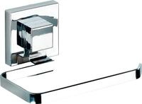 Toilettenpapierhalter WENKO "Quadro", silber (silberfarben), B:14cm H:6cm L:11cm,