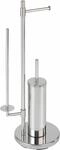 WC-Garnitur WENKO "Universalo", silber (gl&auml;nzend), B:30cm H:73cm L:20cm, Edelstahl,
