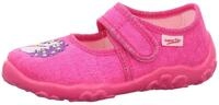 Hausschuh SUPERFIT "BONNY, WMS: mittel", M&auml;dchen, Gr. 23, pink, einhorn, Baumwolle,