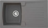 Einbausp&uuml;le RESPEKTA, grau, B:86cm H:20cm T:50cm, Verbundwerkstoff, K&uuml;chensp&uuml;len,