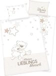 Babybettw&auml;sche BABY BEST "Kleiner Lieblingsmensch", beige, B/L: 100cm x 135cm, 1