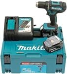 Akku-Bohrschrauber MAKITA "DDF482RFJ", blau (t&uuml;rkis), B:79mm H:249mm L:185mm,