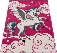 Kinderteppich PACO HOME "Diamond 640", pink, B:80cm H:16mm L:150cm,...