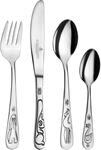 Kinderbesteck "5991 Tiere", silber (silberfarben), 4 Stk., Edelstahl 18/0, PICARD &