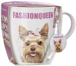 Tasse RITZENHOFF & BREKER "Jumbotasse Fashionqueen 600 ml bunt", bunt, Porzellan,